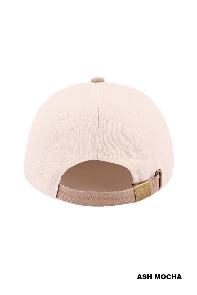 0304 Jesus Paid It All Two Tone Cotton Hat SI-29577: FLORAL-195891 / OS