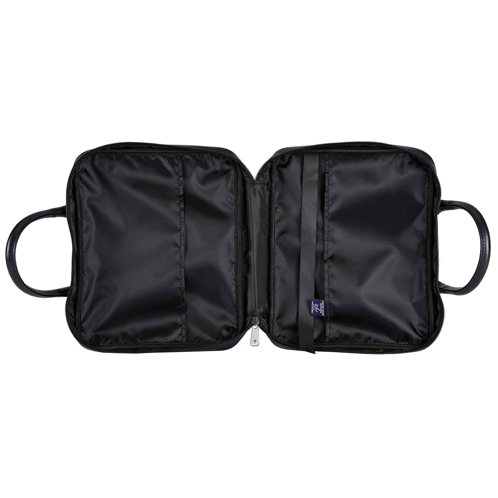 White Dove Bible Case Amazing Grace Black XLarge