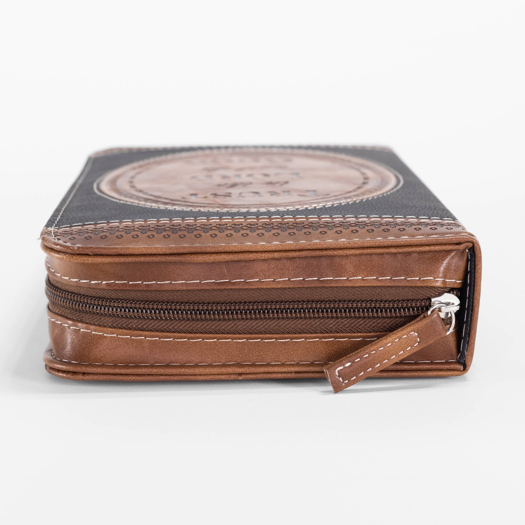 Divine Details: Bible Cover: Brown & Black Trust in the Lord: XXL