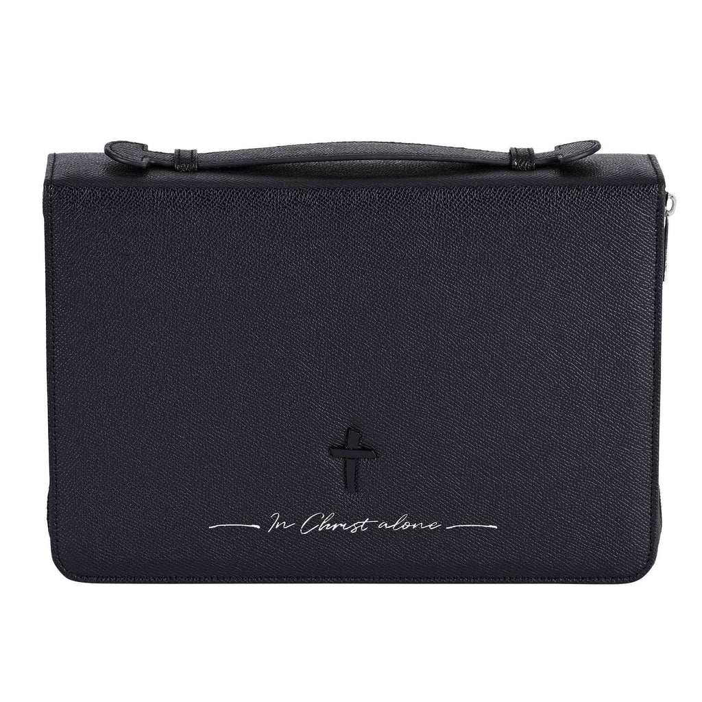 White Dove Bible Cover In Christ Alone Black XXL