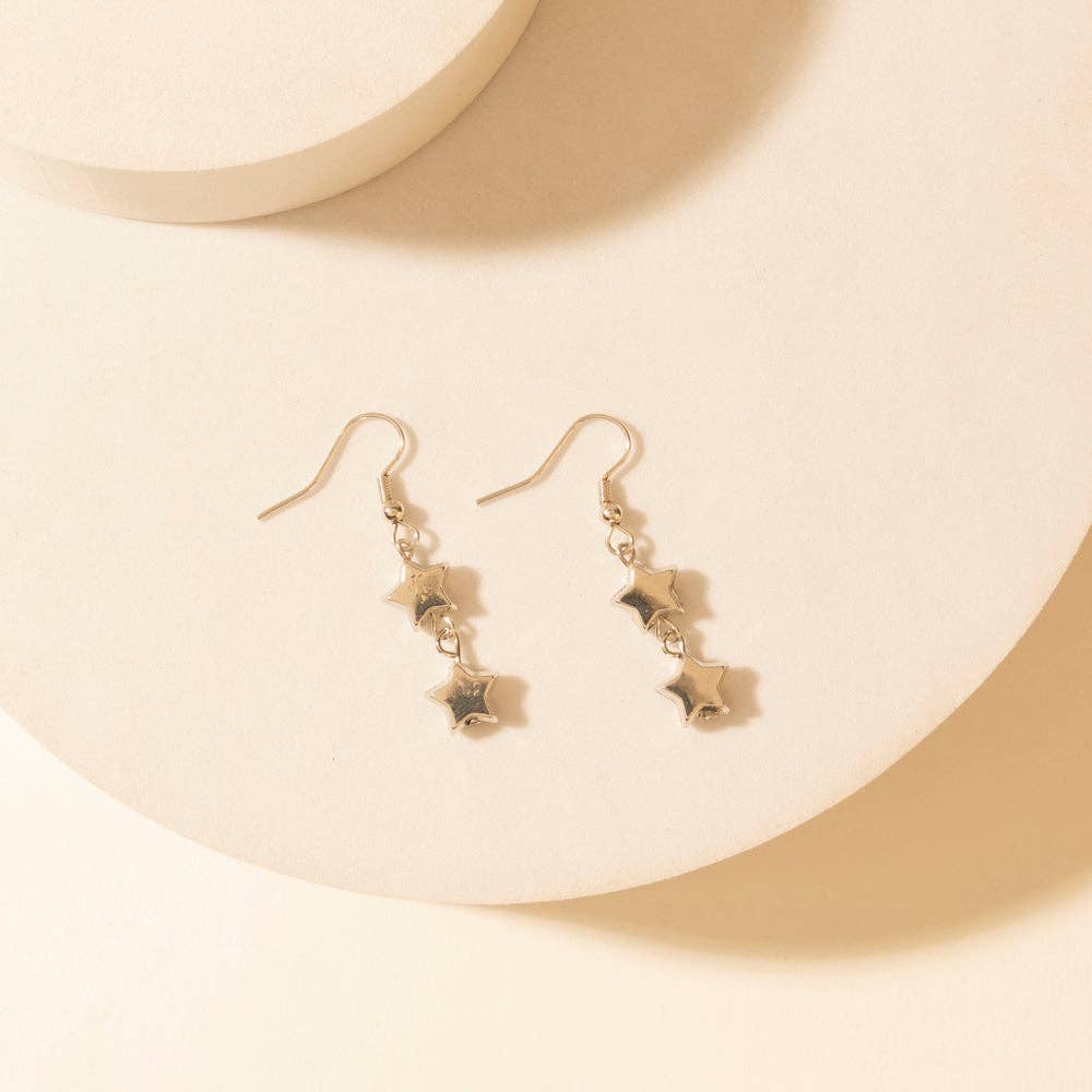 Prairie Trinket Earrings Set in Saddle Silver: Saddle Silver