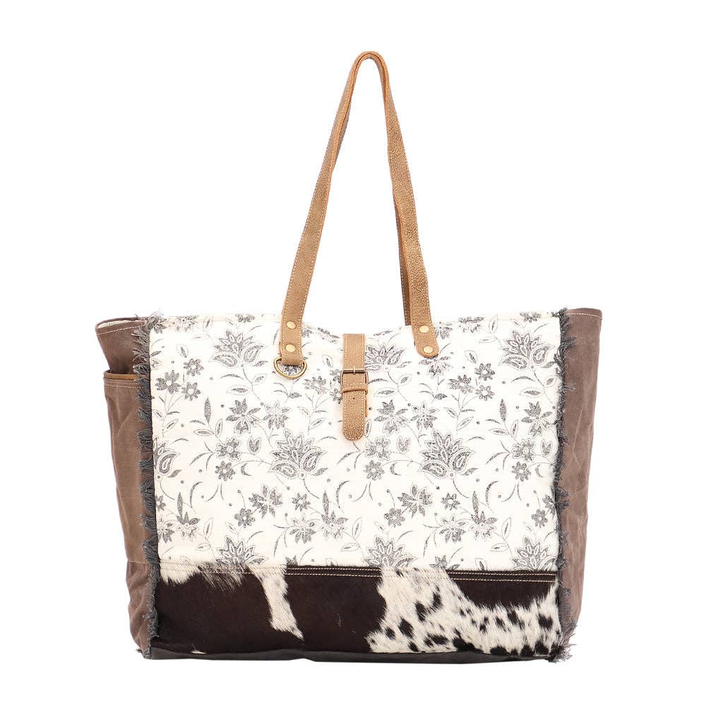 Ursinia Weekender Bag: Cow-Hide