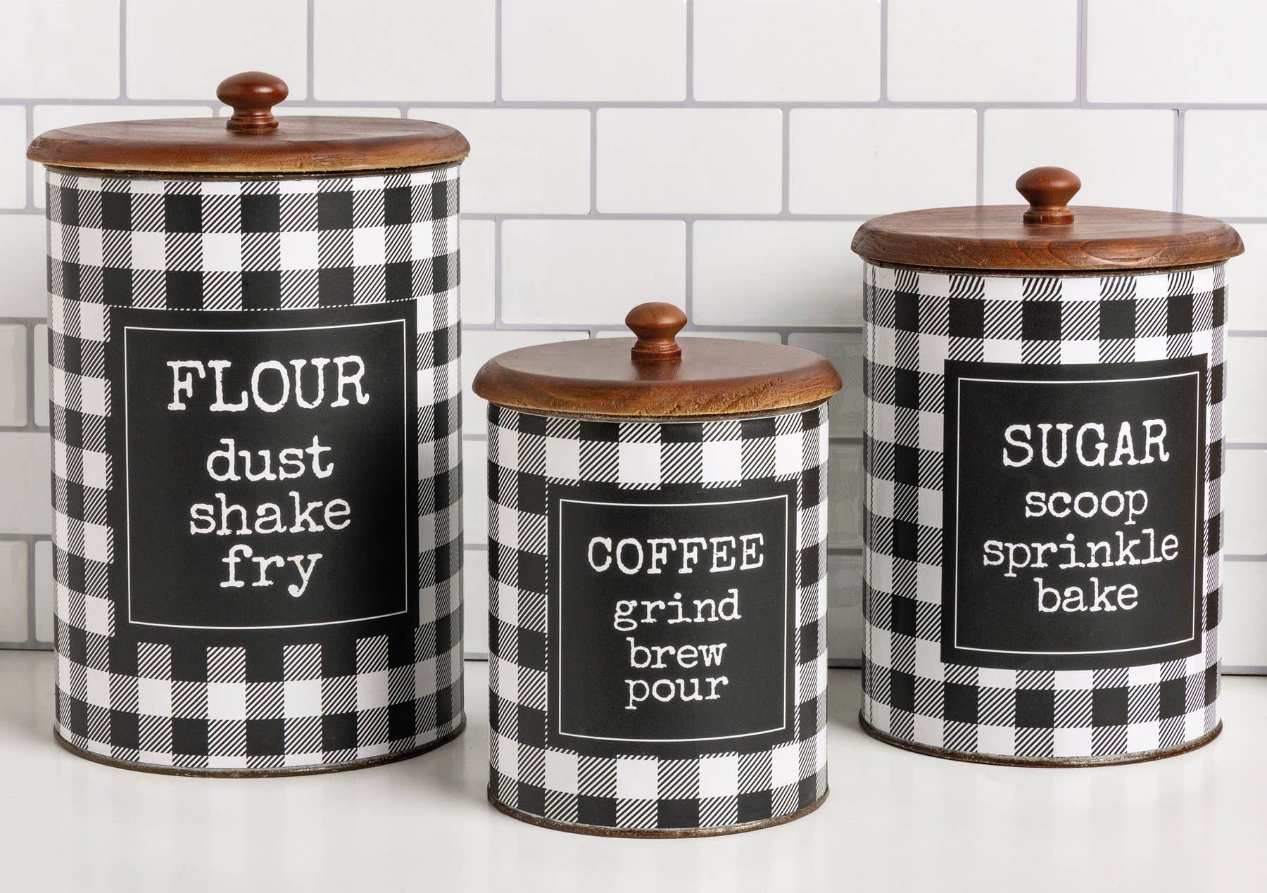 Flour Sugar Coffee Canister Set