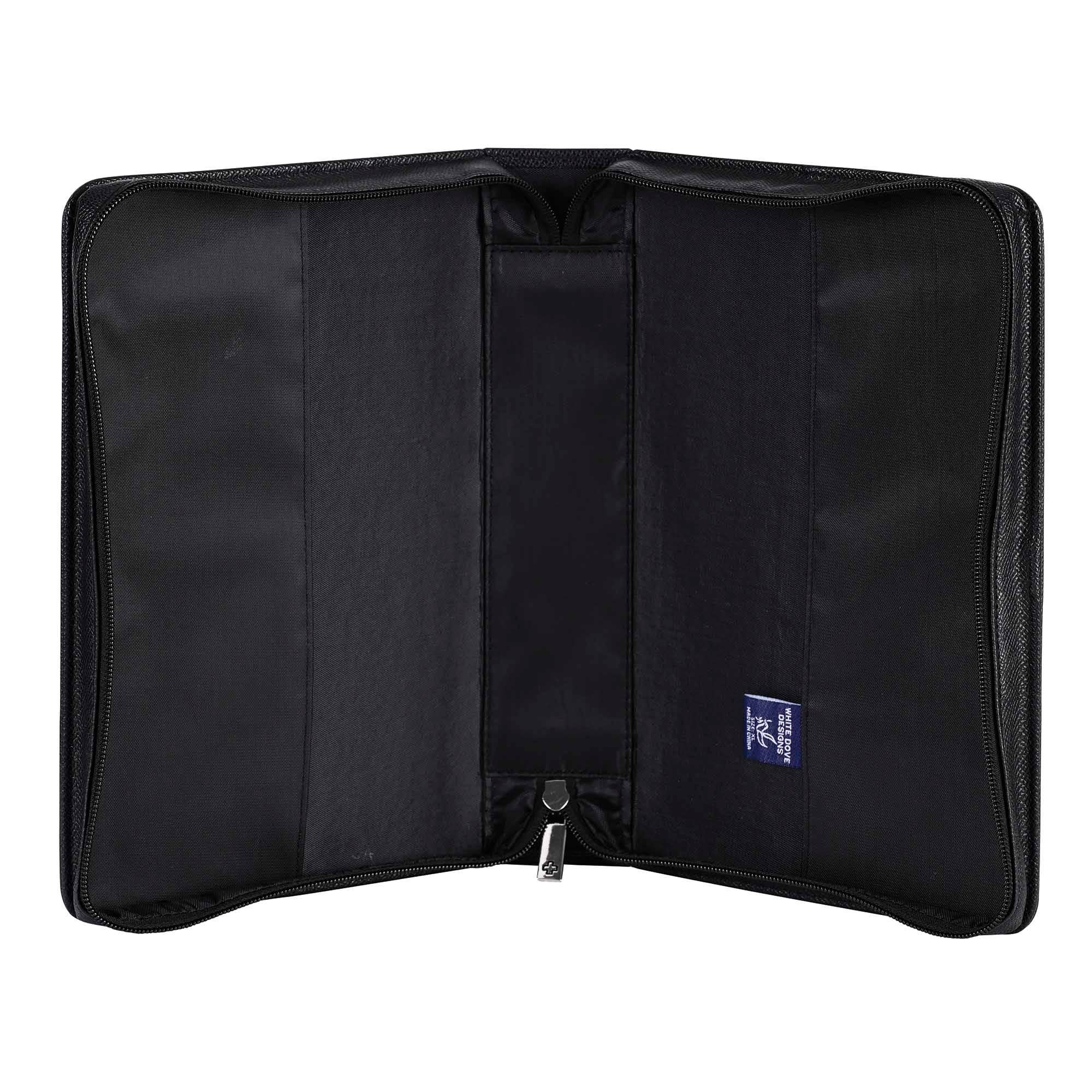 White Dove Bible Cover In Christ Alone Black XXL