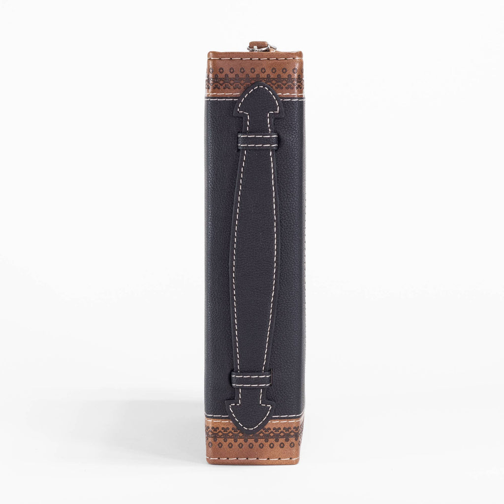 Divine Details: Bible Cover: Brown & Black Trust in the Lord: XXL