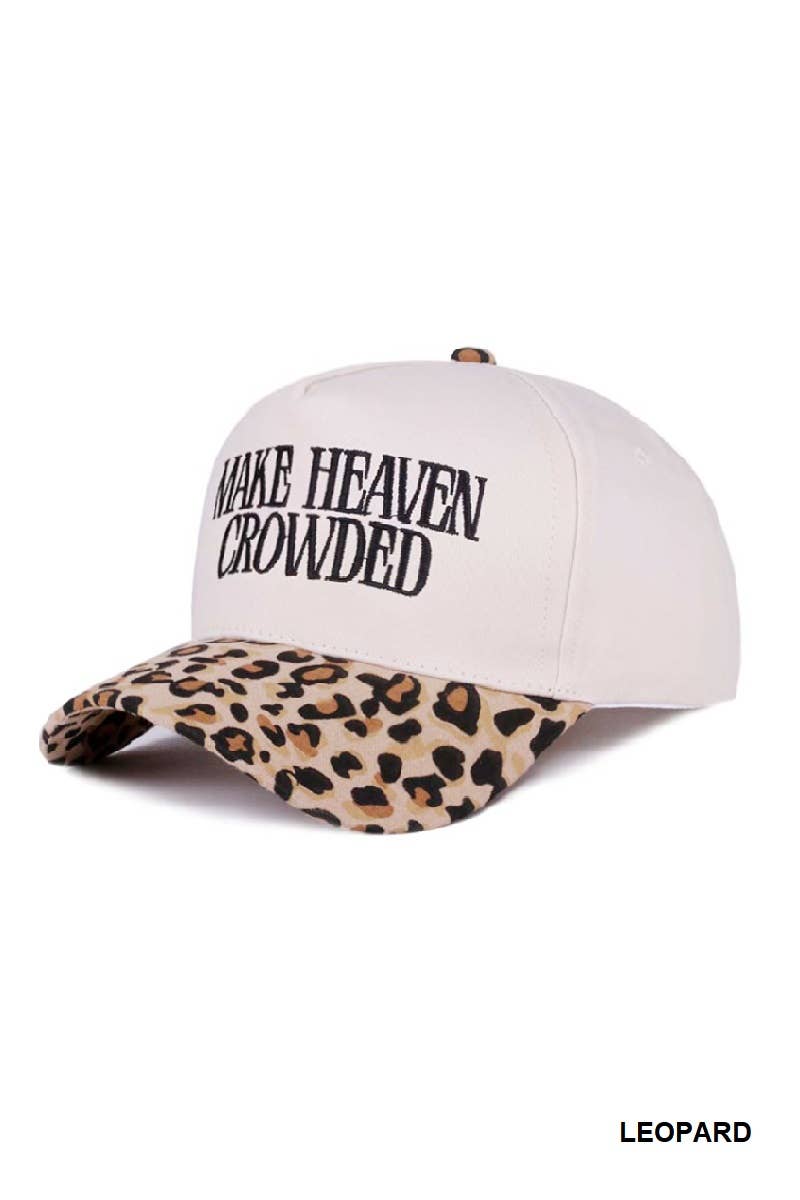 0427 Make Heaven Crowded Two Tone Canvas Cotton Cap SI-28815: PAISLEY BLACK-198532 / OS