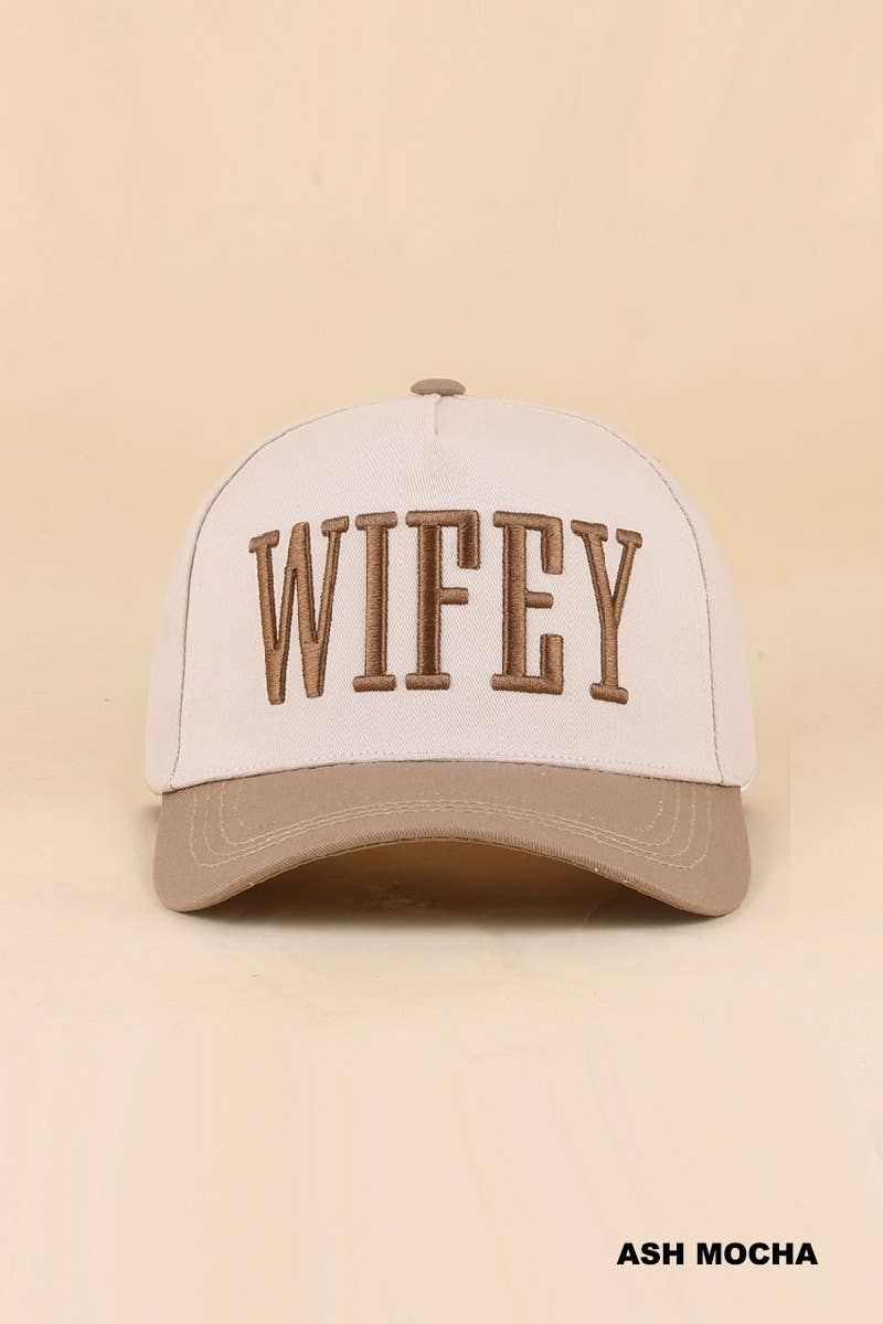 0519 Wifey Two Tone Snapback Hat SI-29856: PAISLEY BLACK-198901 / OS