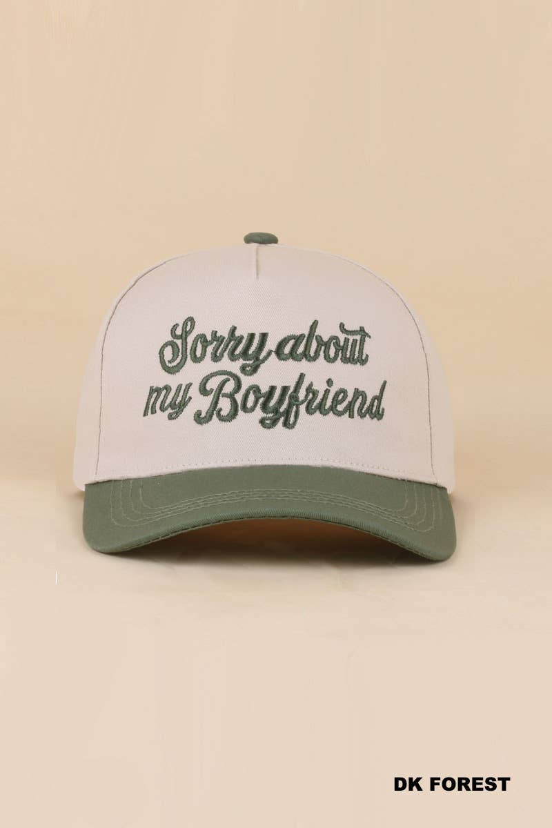 Two Tone Canvas Cotton Cap SI-27994: FLORAL-198985 / OS