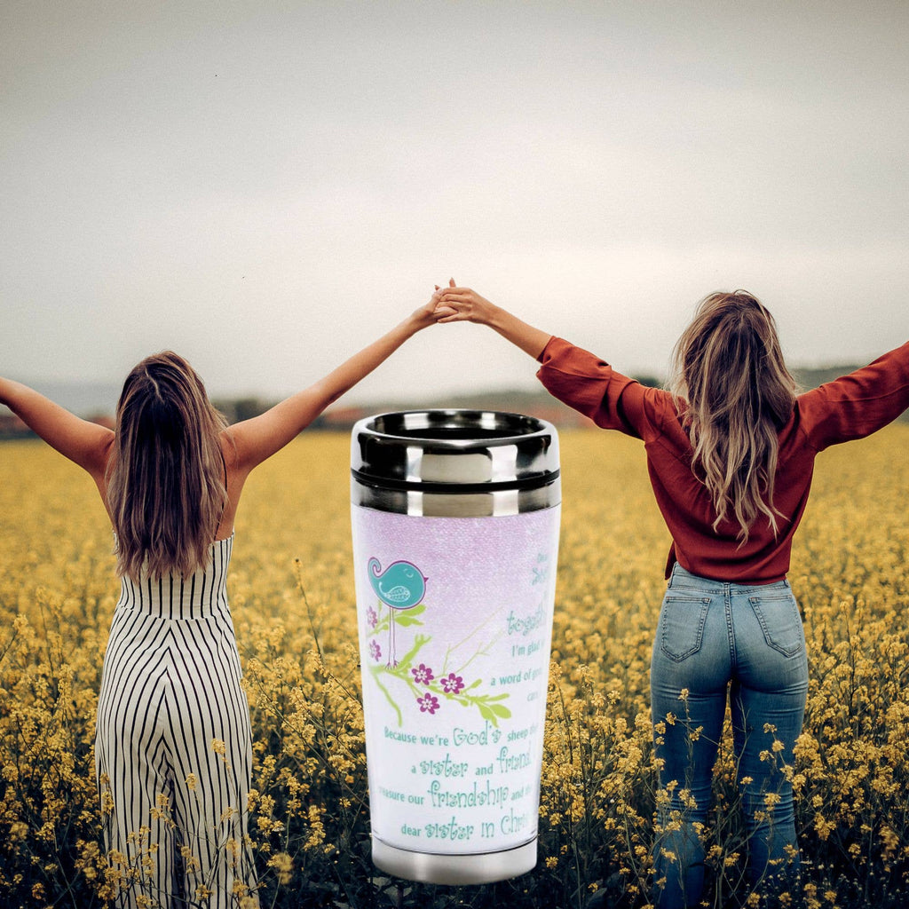 Sisters In Christ Travel Mug 16 oz