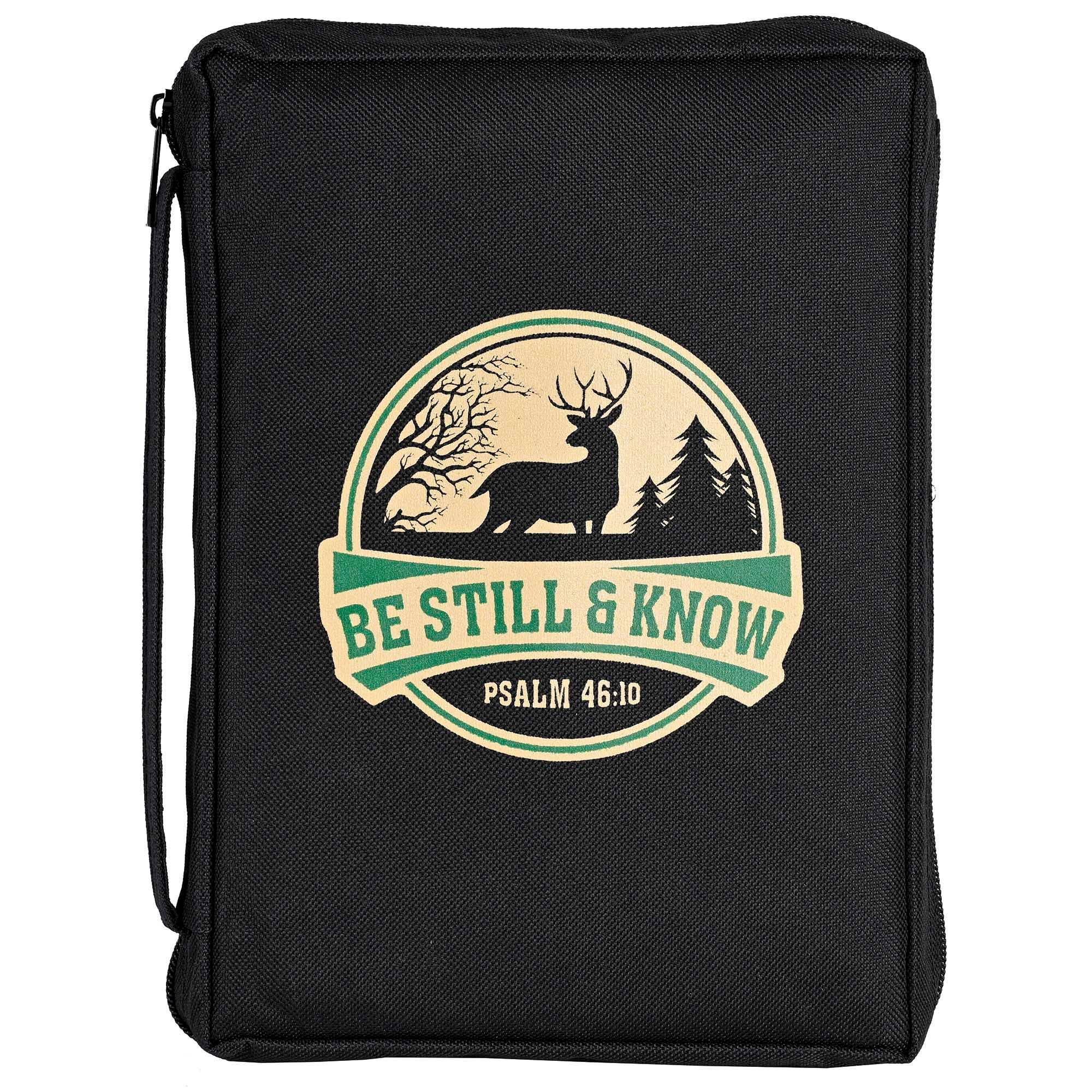 Bible Case Deer Be Still & Know Large Print