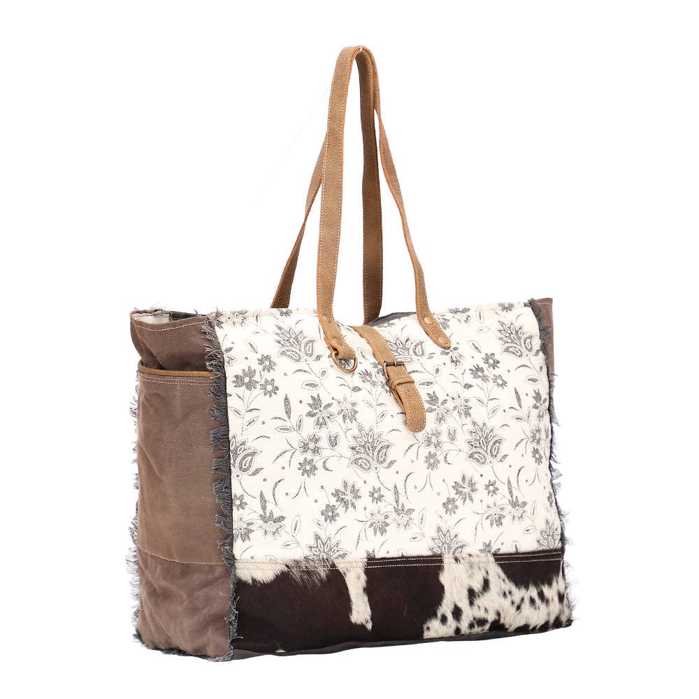 Ursinia Weekender Bag: Cow-Hide