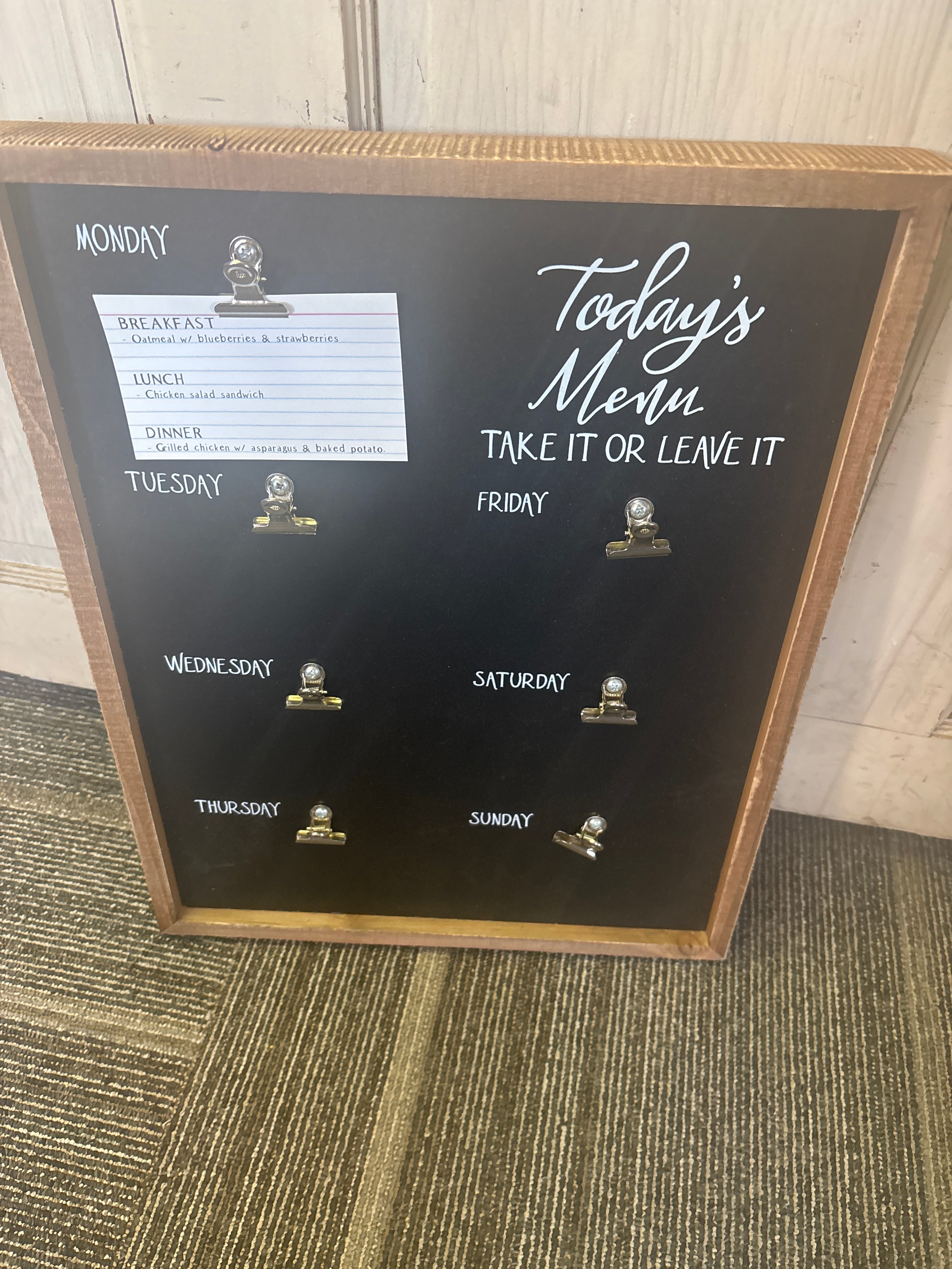 Today’s Menu