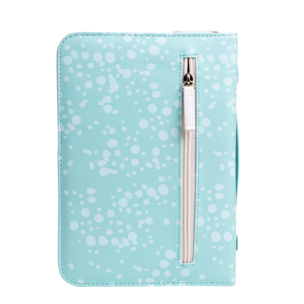 Bible Cover: Blessed, Teal/Blue: XXL