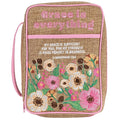 Bible Cover Floral Grace Is Everything Lg