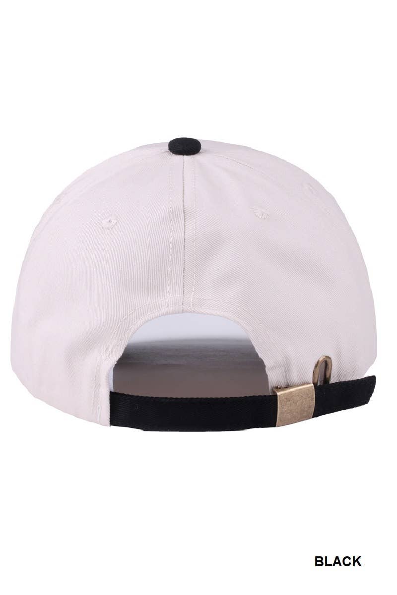 0718 God Is Good All The Time Two Tone Cap SI-28124: PAISLEY BLACK-198326 / OS