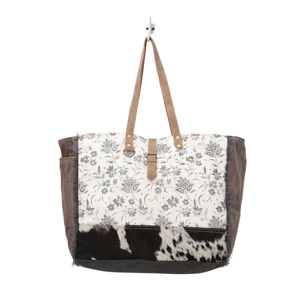 Ursinia Weekender Bag: Cow-Hide