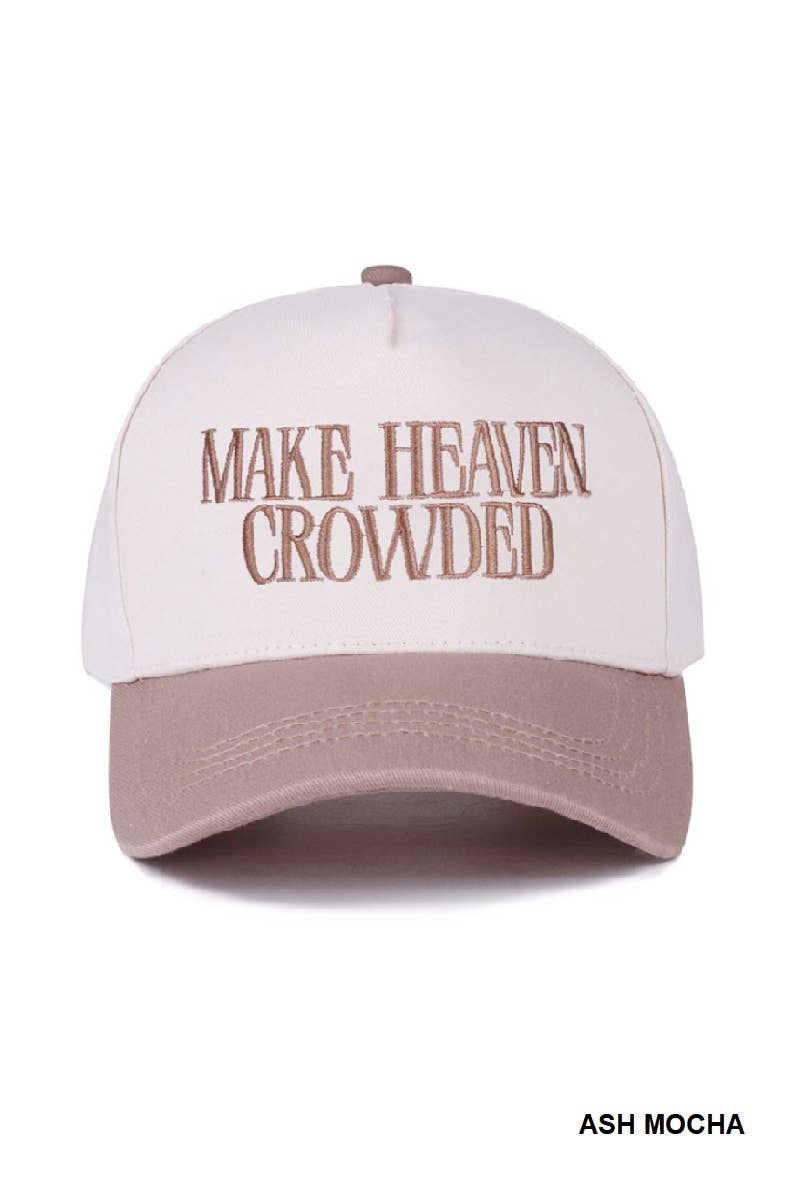 0427 Make Heaven Crowded Two Tone Canvas Cotton Cap SI-28815: PAISLEY BLACK-198532 / OS