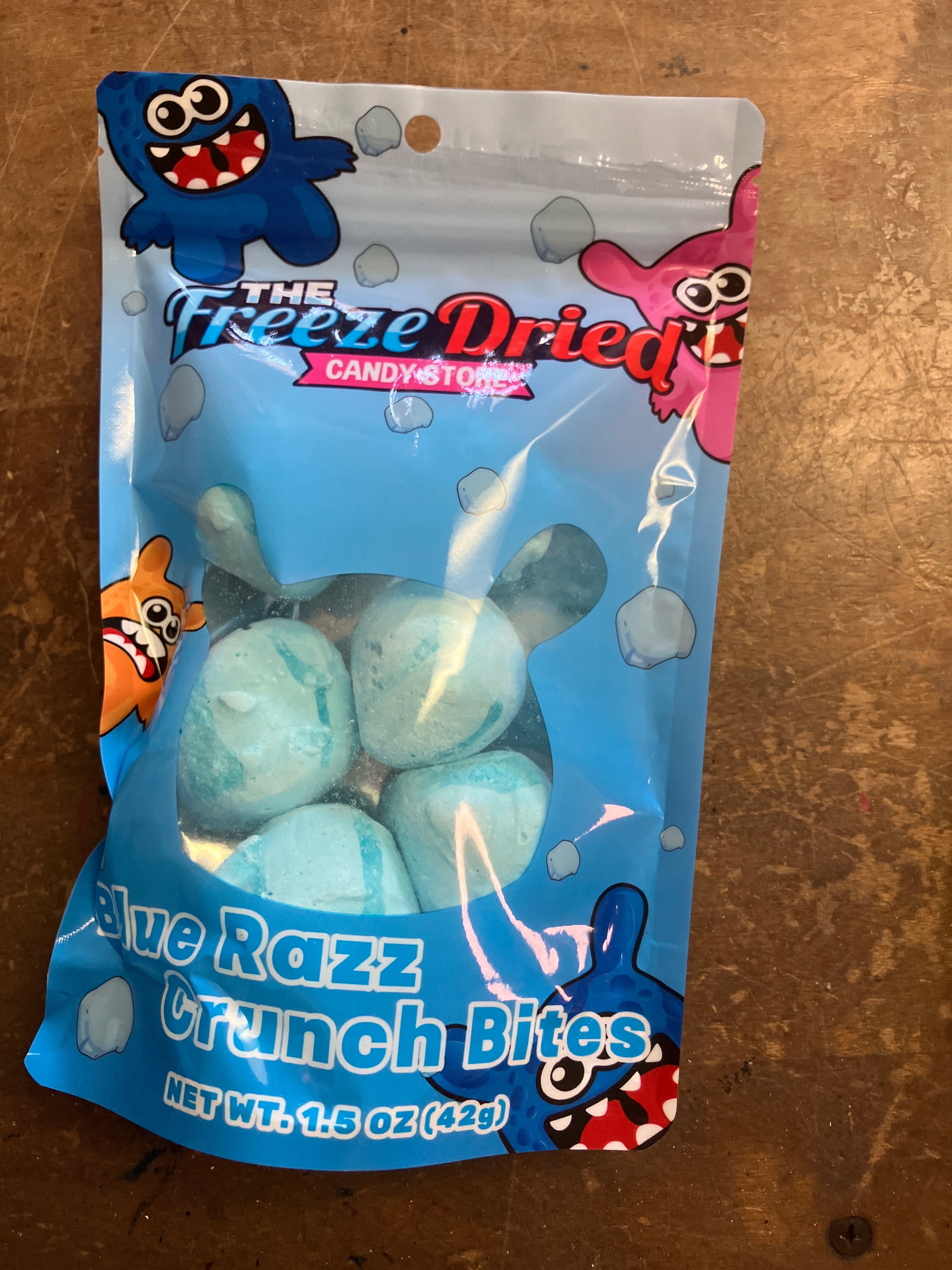 Freeze Dried Blue Razz Crunch Bites
