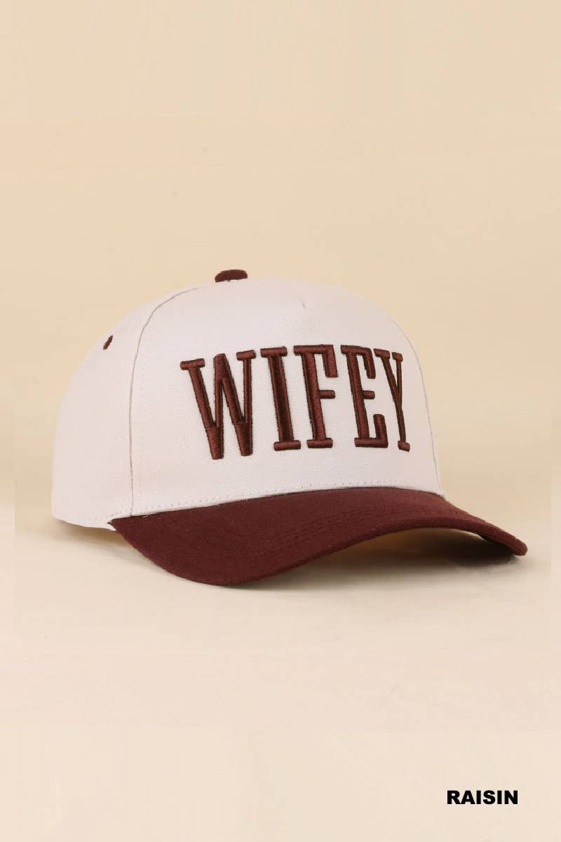 0519 Wifey Two Tone Snapback Hat SI-29856: PAISLEY BLACK-198901 / OS