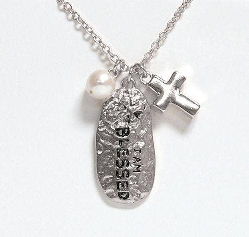 I Am Blessed Necklace: Silver / Each Day Gift