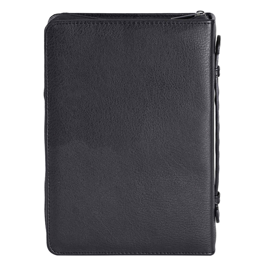 White Dove Bible Cover Your Word Black XL
