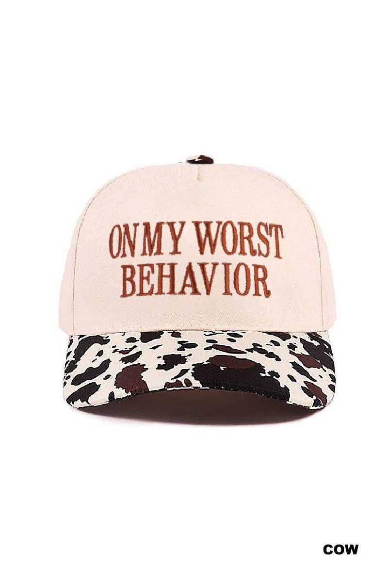 Two Tone Canvas Cotton Cap: COW-198365 / OS