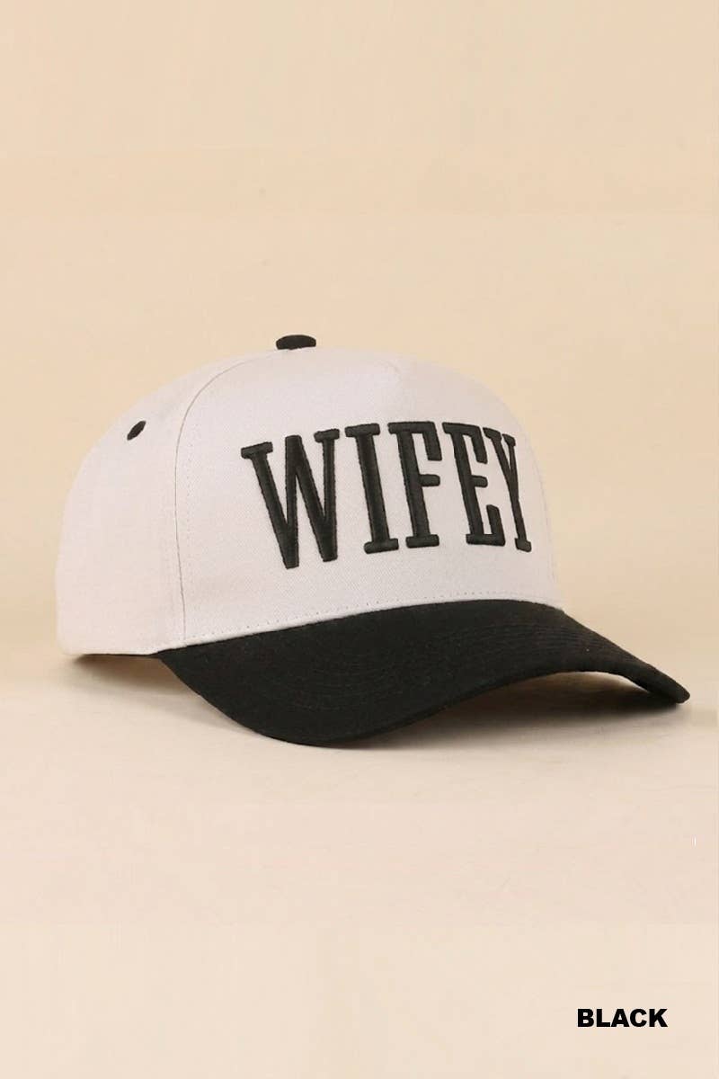 0519 Wifey Two Tone Snapback Hat SI-29856: PAISLEY BLACK-198901 / OS