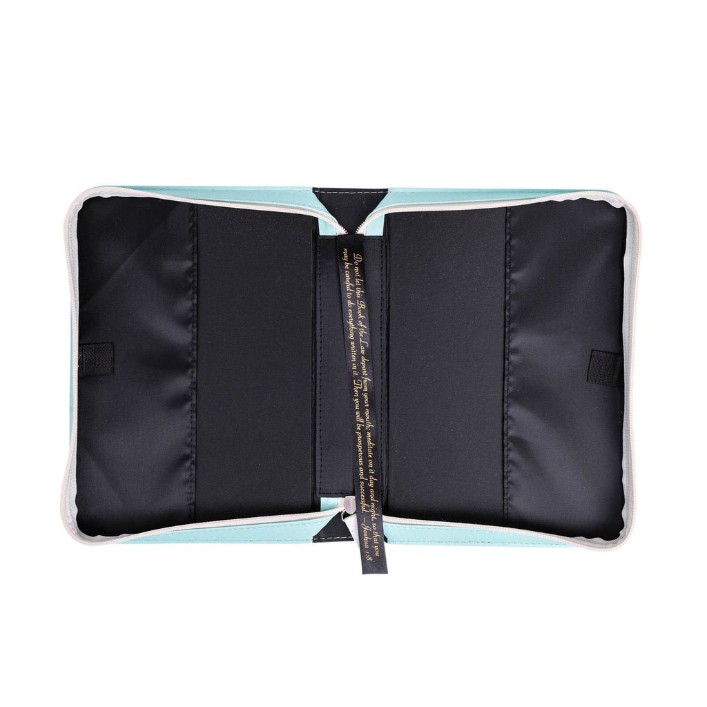 Bible Cover: Blessed, Teal/Blue: XXL