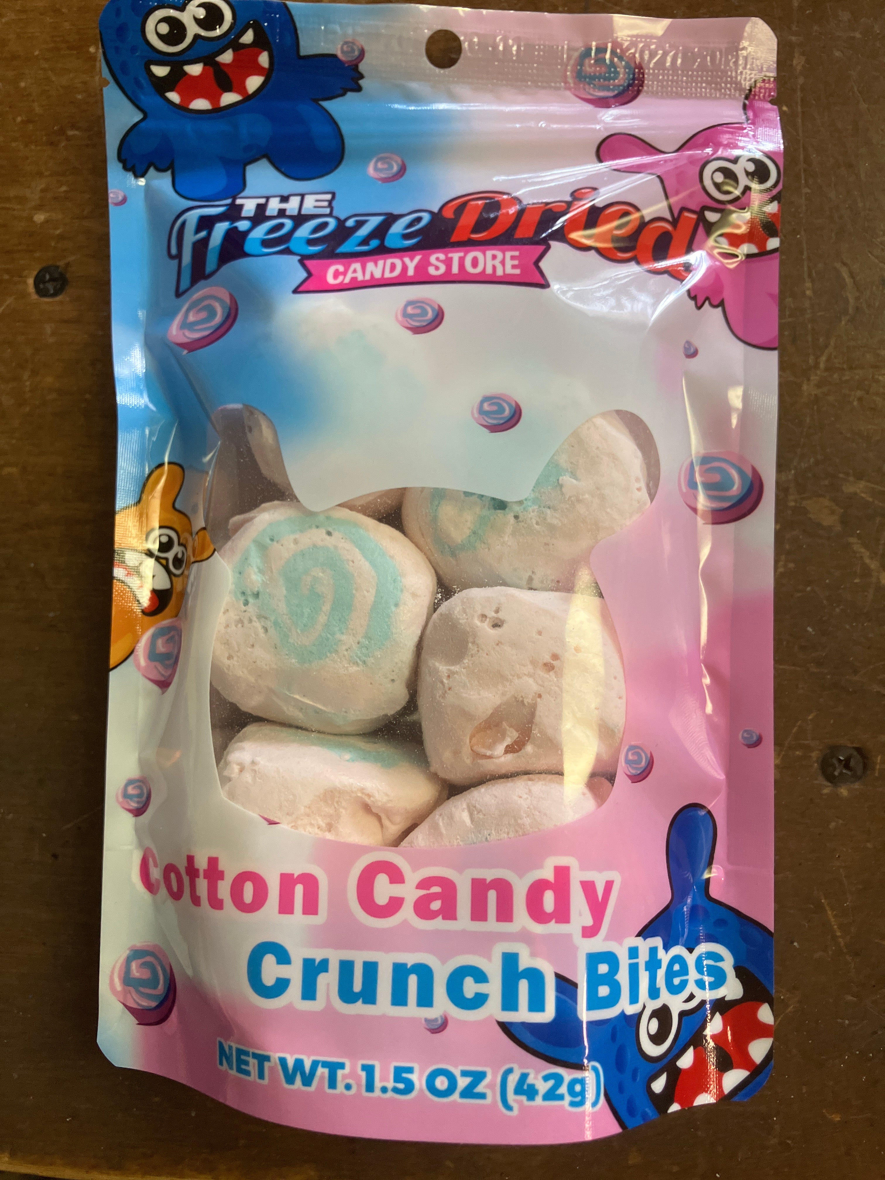 Freeze Dried Cotton Candy Crunch Bites