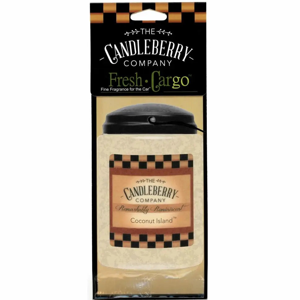 Candleberry Coconut Island Car Freshie