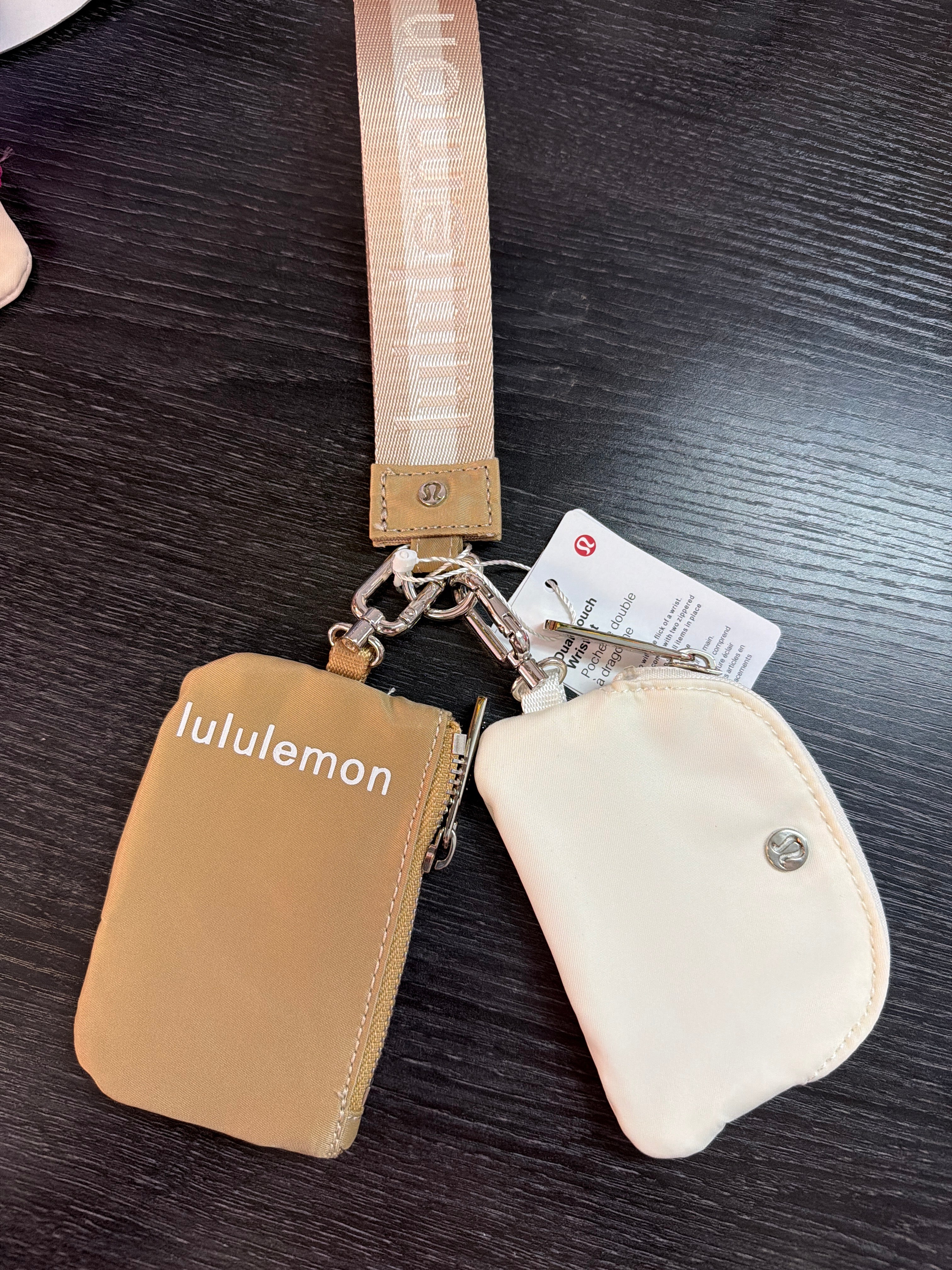 Lulumelon Wristlet Tan/Cream