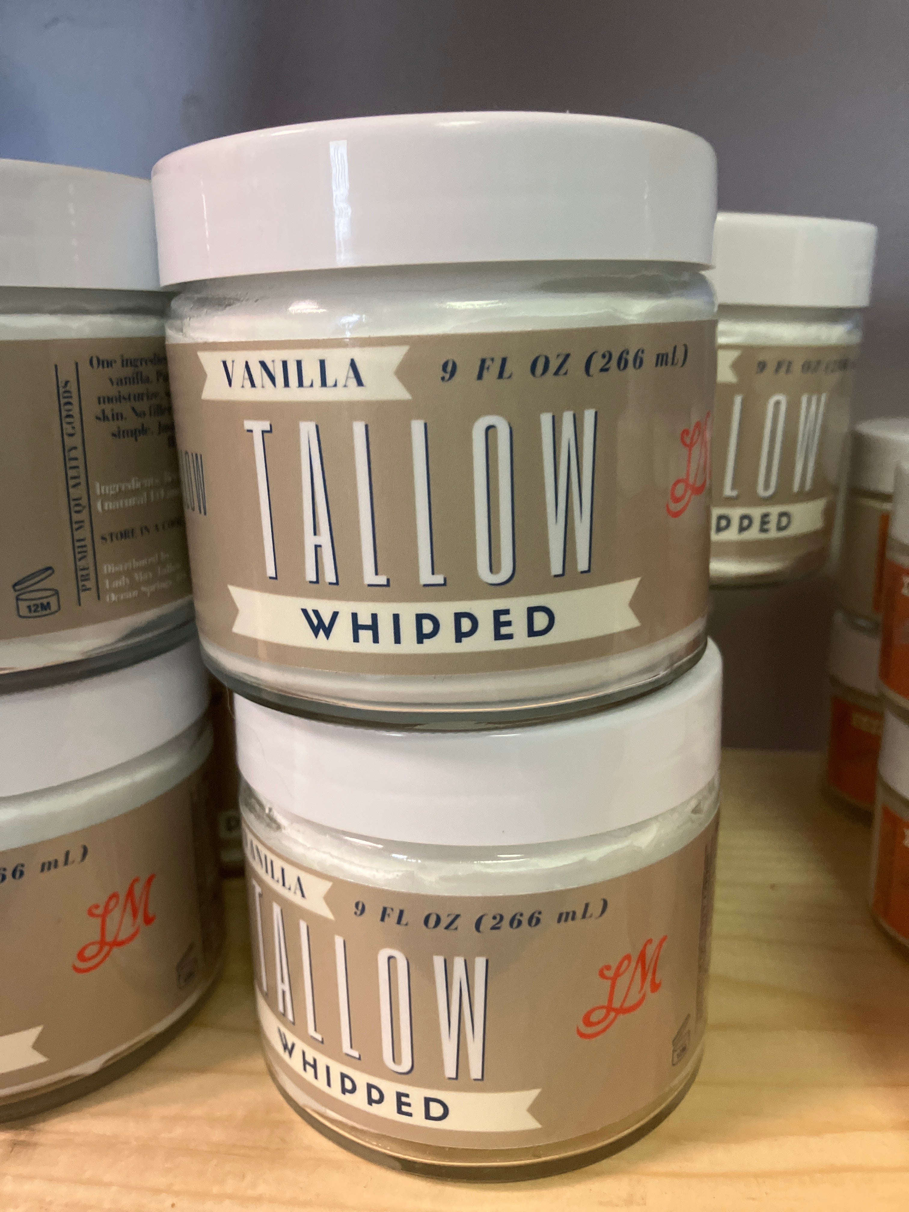 Tallow whipped cream