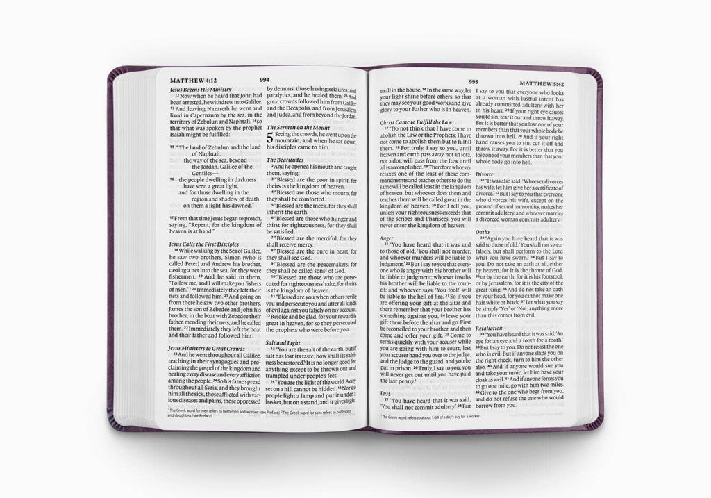 ESV Large Print Value Thinline Bible, TruTone®, Lavender