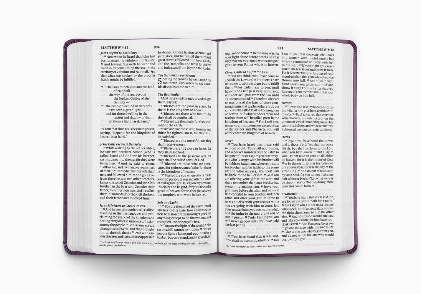 ESV Large Print Value Thinline Bible, TruTone®, Lavender