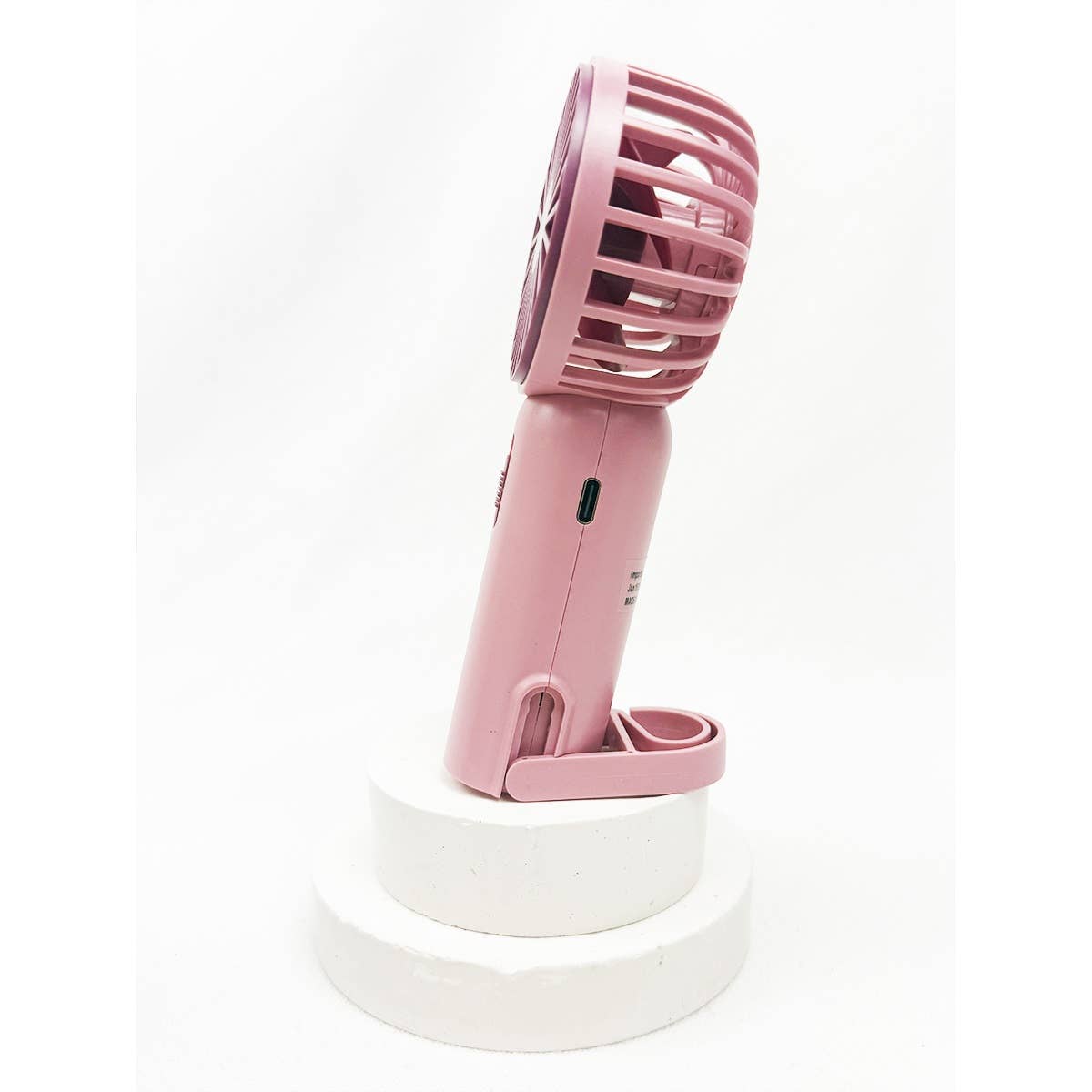 Portable Hand Fan with Pull out Stand: MIX COLOR / ONE(12)