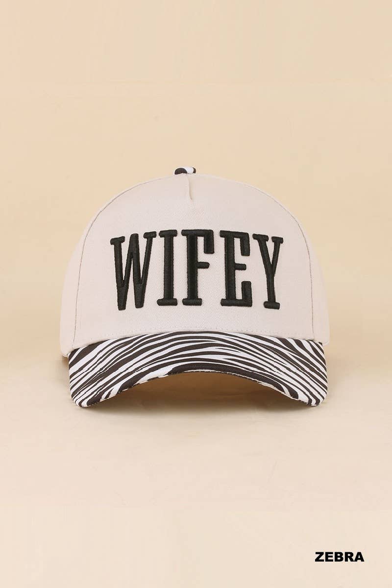 0519 Wifey Two Tone Snapback Hat SI-29856: PAISLEY BLACK-198901 / OS