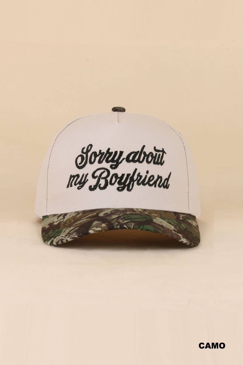 Two Tone Canvas Cotton Cap SI-27994: FLORAL-198985 / OS