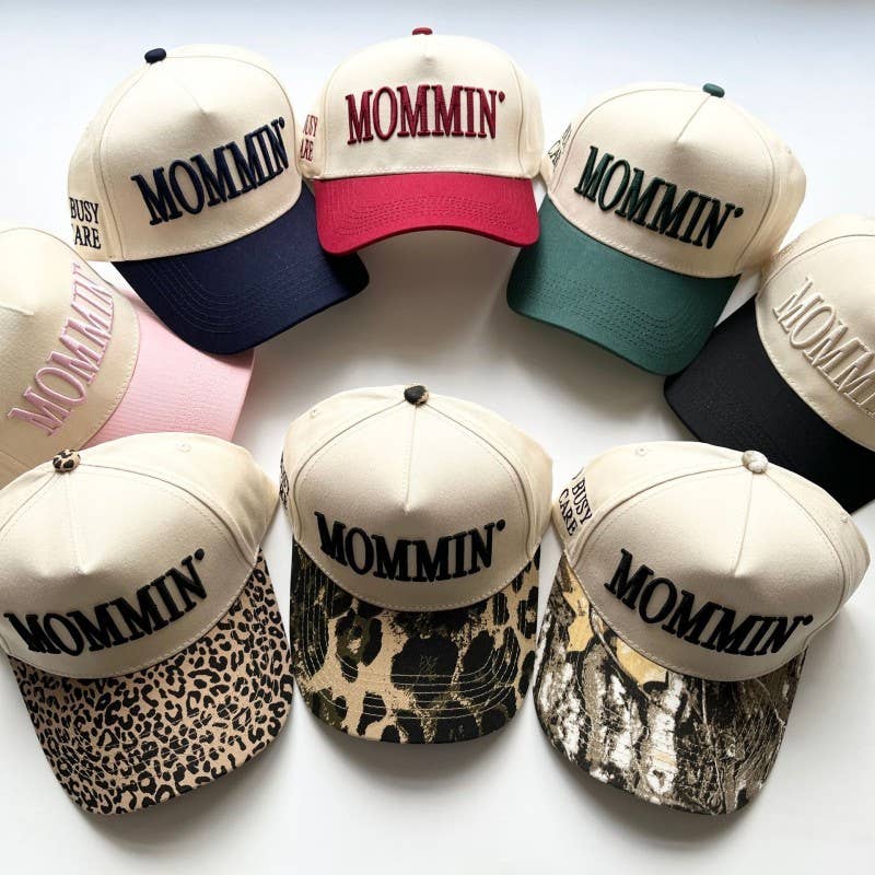 MOMMIN Embroidered Trucker Hat - Vintage Style | 40HW749: Animal