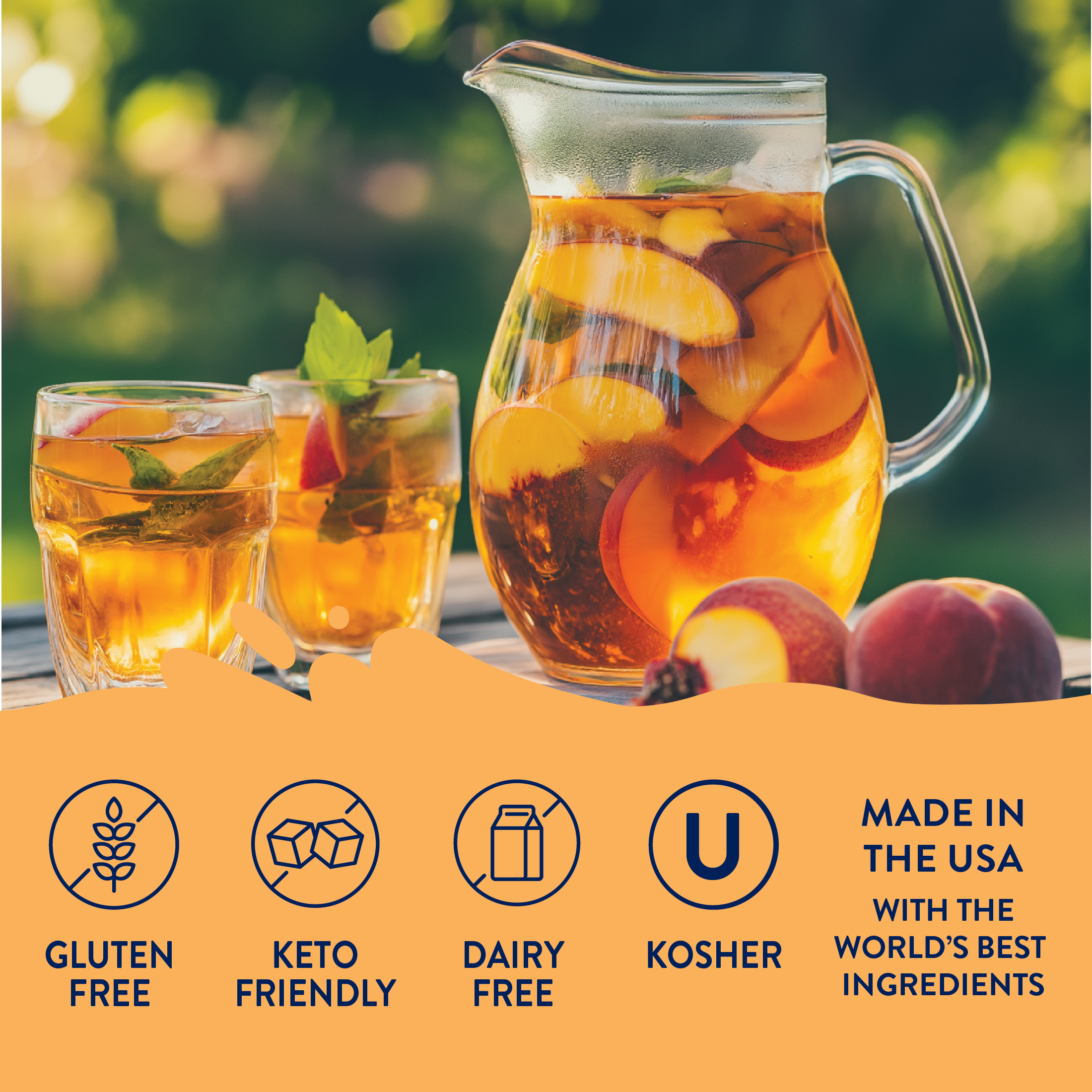 Sugar Free Peach Tea Syrup Concentrate