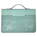White Dove Bible Case Weave Gods Grace Mint Large