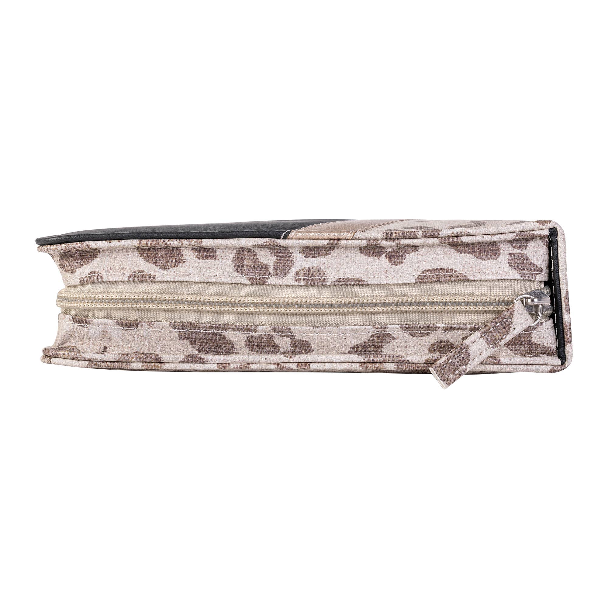 Divine Details: Bible Cover - Leopard w/Metallic Gold: XXL