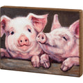 Pink Pigs Box Sign