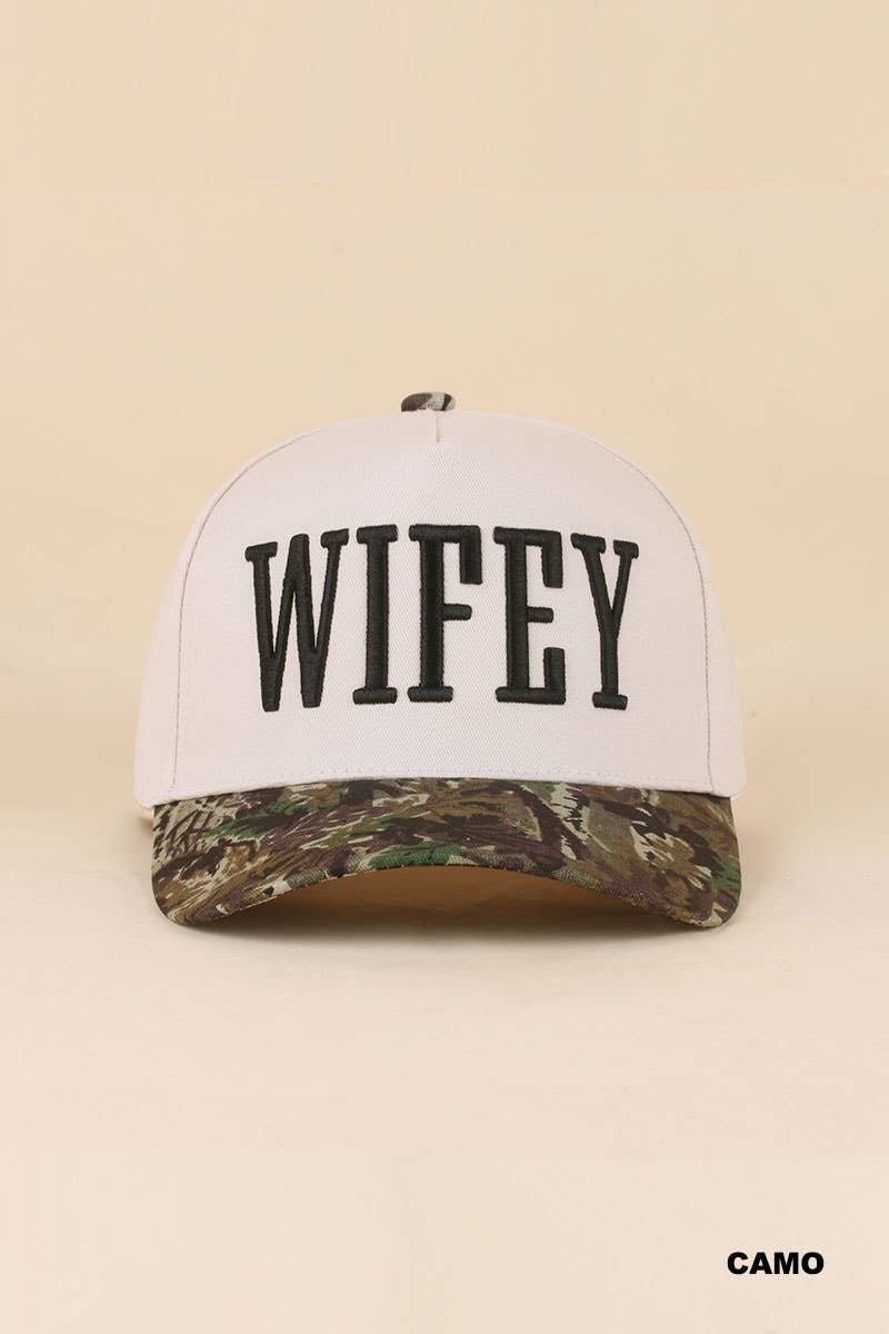 0519 Wifey Two Tone Snapback Hat SI-29856: PAISLEY BLACK-198901 / OS