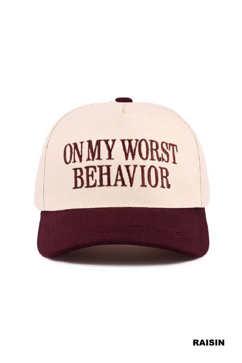 Two Tone Canvas Cotton Cap: COW-198365 / OS