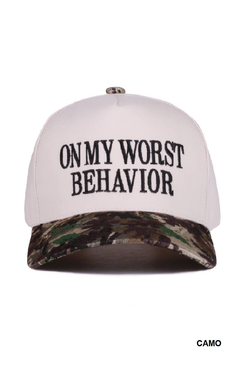 Two Tone Canvas Cotton Cap: COW-198365 / OS