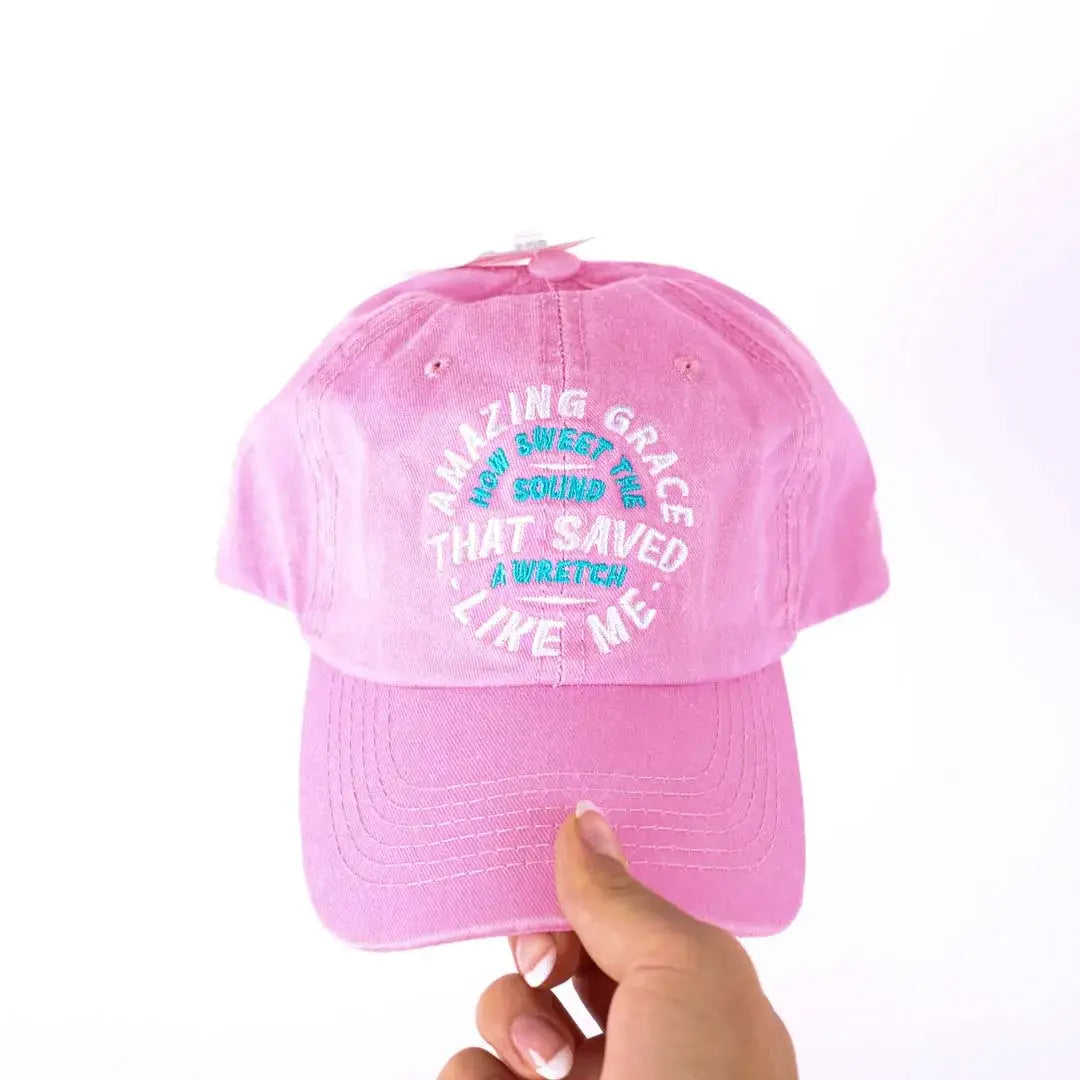Cap Amazing Grace Prewashed Pink