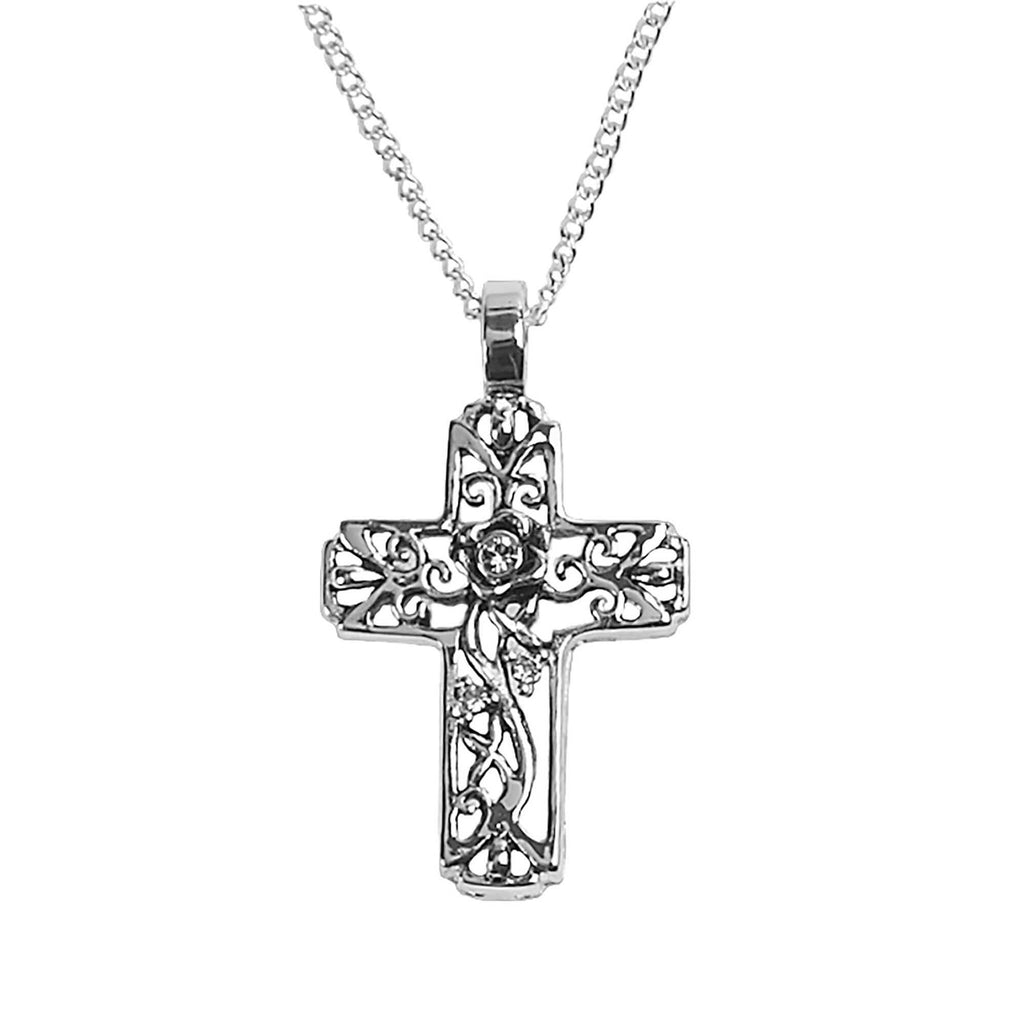 Necklace Scroll Cross Pastors Wife 18L