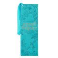 Bookmark Faux Leather Teal Strength & Dignity Prov. 31:25