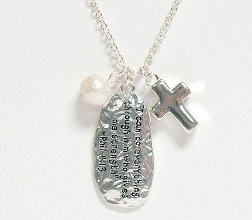 I Am Blessed Necklace: Silver / Each Day Gift