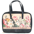 White Dove -BC -"THE JOY OF THE LORD" - FLORAL-BLACK